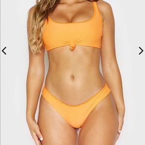 NWT Frankie’s Bikinis Hanalei Bottom In Tangerine